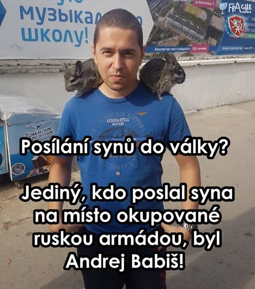 Obrázek posilani synu do valky