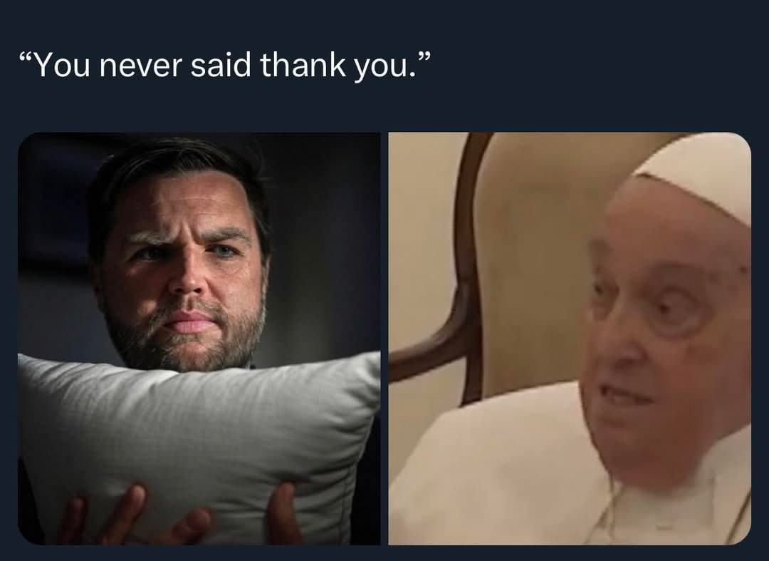 Obrázek posledni co videl papez
