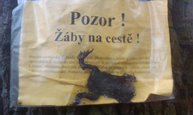 Obrázek pozor zaby