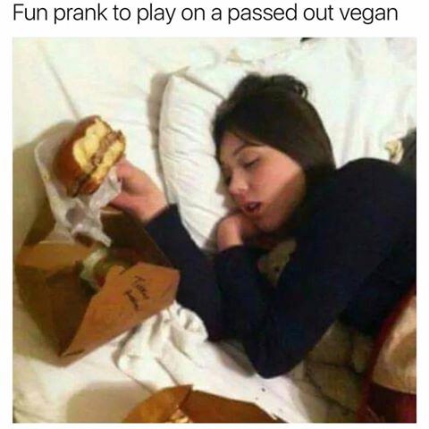 Obrázek prank vegan