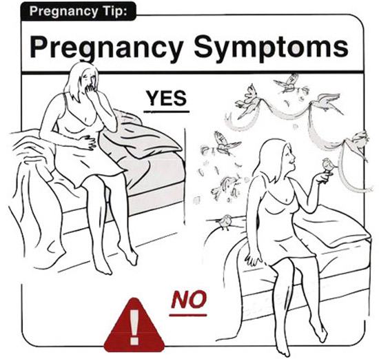 Obrázek pregnancy tip symptoms