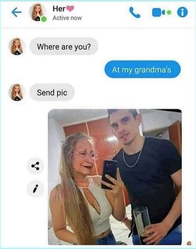 Obrázek prej je u babicky