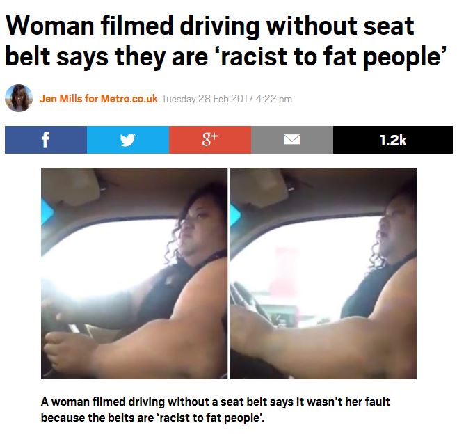 Obrázek racist seatbelts