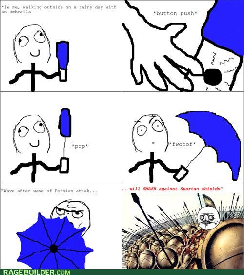 Obrázek rage-comics-i-will-return-with-my-umbrella-or-on-it