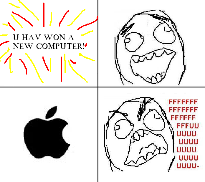 Obrázek rage apple