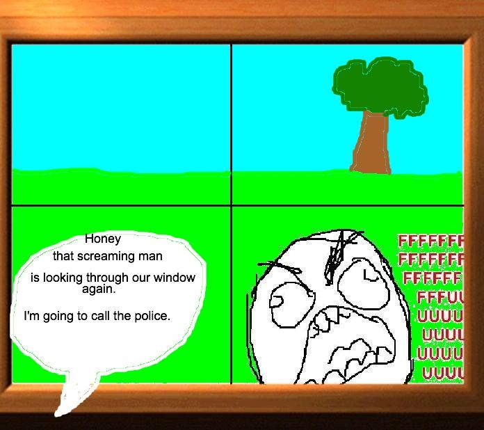 Obrázek rage screaming man