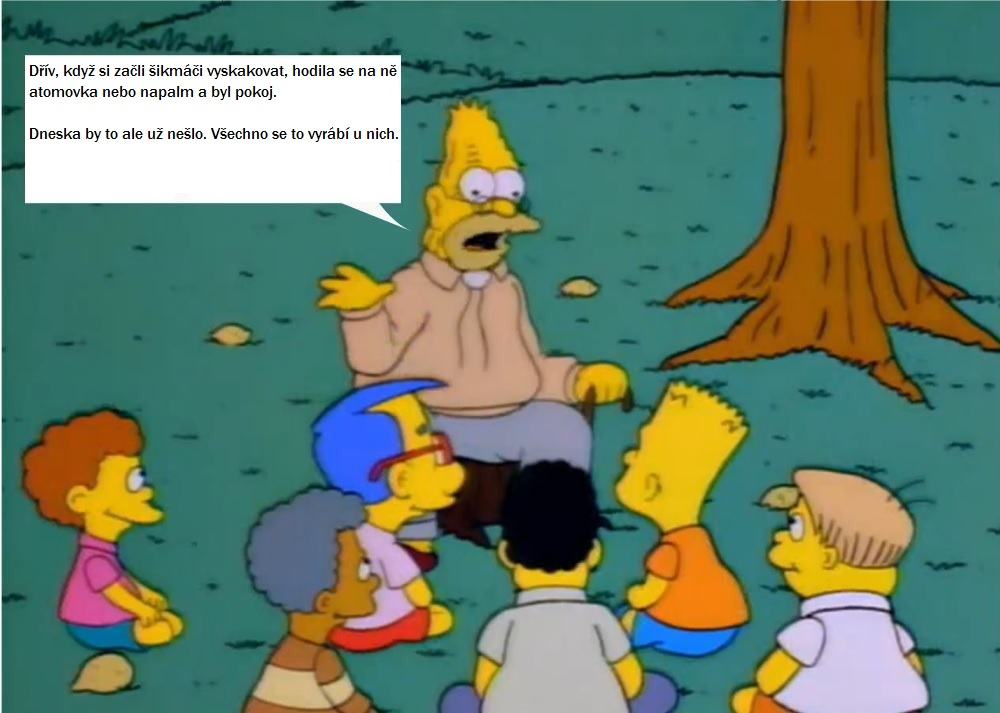 Obrázek rasisticka moudra starsi generace