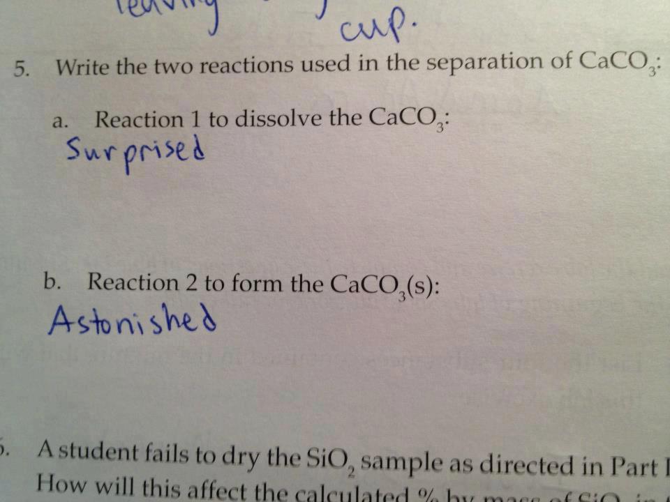 Obrázek reaction to calcium carbonate