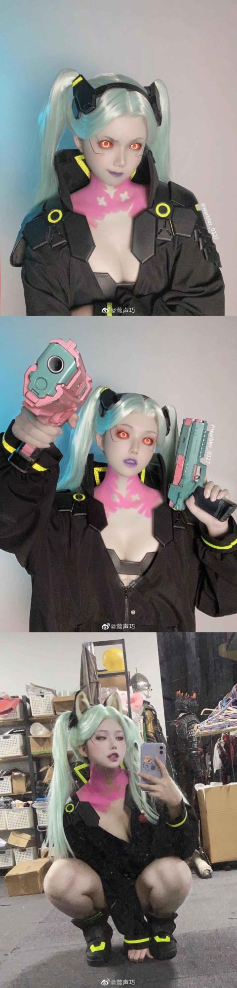 Obrázek rebecca cyberpunk edgerunners cosplay
