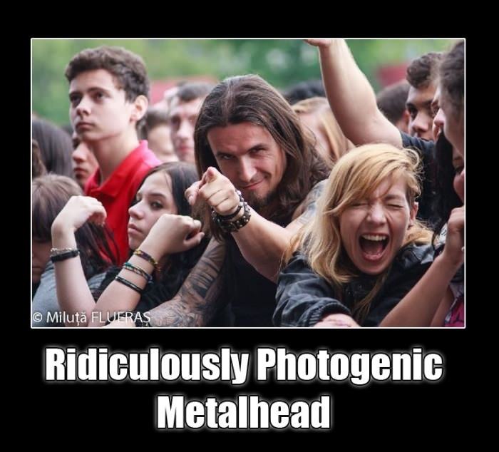 Obrázek ridiculously photogenic metalhead