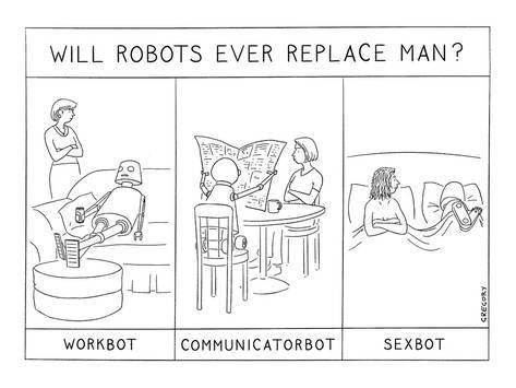 Obrázek robots replacing men
