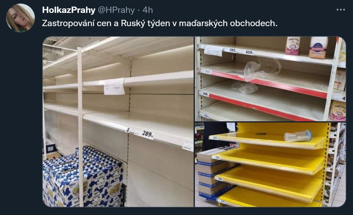 Obrázek ruSSky tyden v Madarskych obchodech