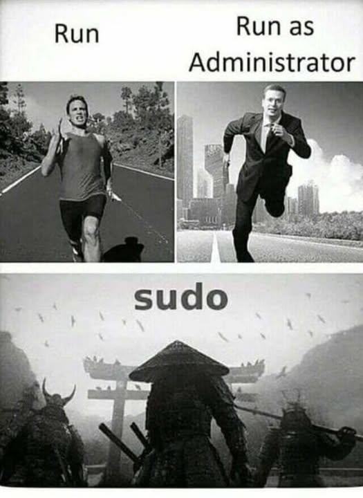 Obrázek run run sudo