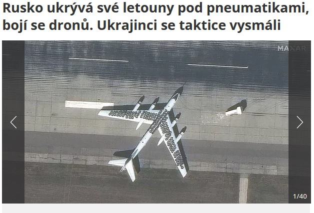 Obrázek ruske pneumatiky proti dronum