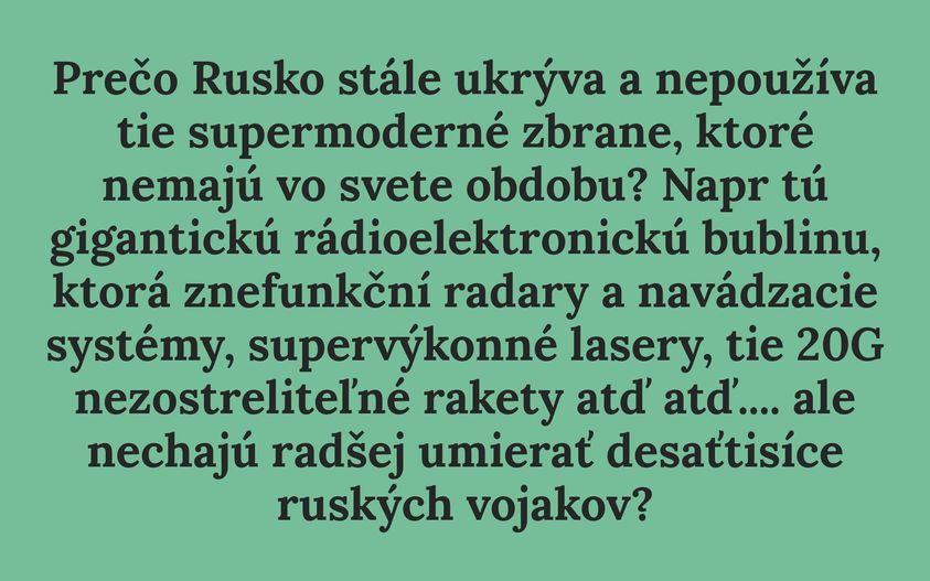 Obrázek ruske supermoderne zbrane