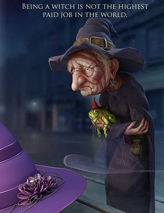 Obrázek sad witch