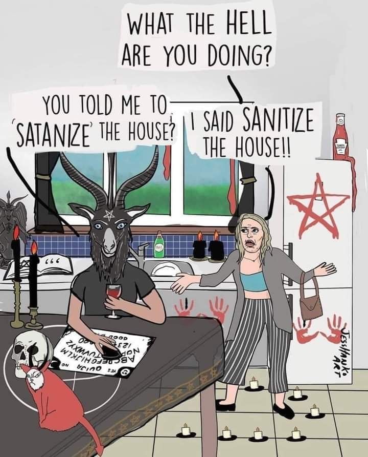 Obrázek sanitize not satanize