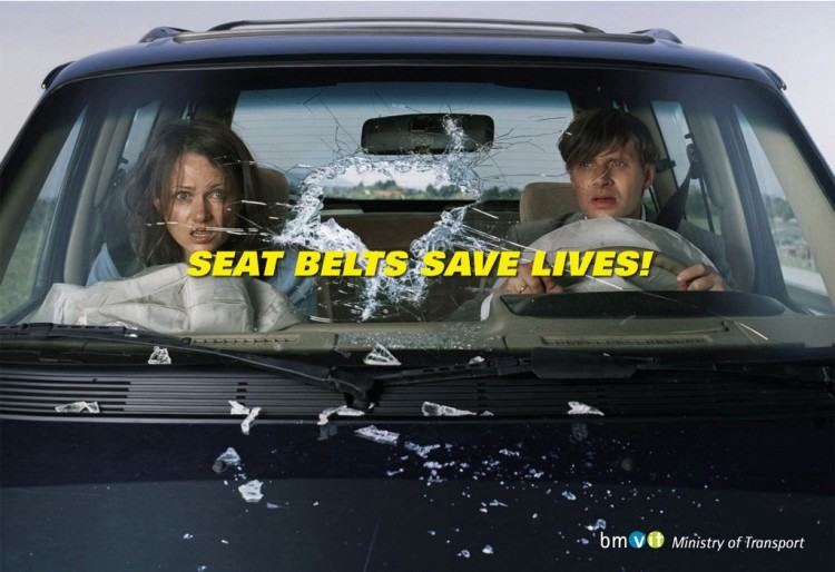 Obrázek seat belts save lives 2