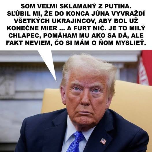Obrázek sklamany z putina