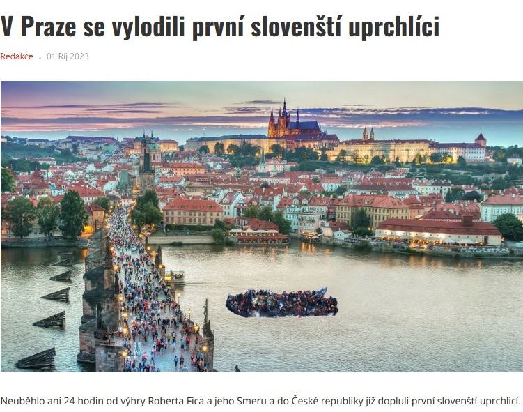 Obrázek slovensti uprchlici
