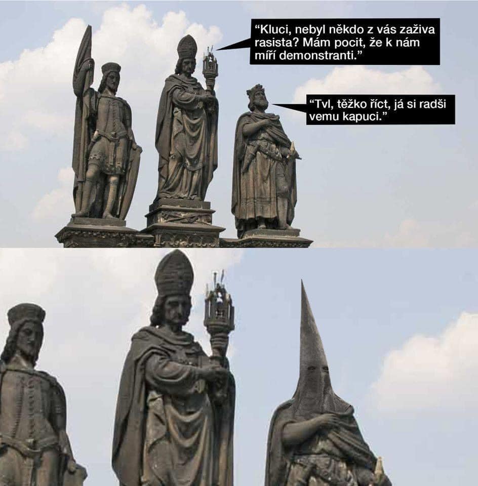 Obrázek socha&nbsp;s&nbsp;kapuci