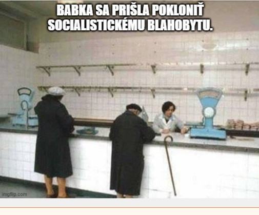 Obrázek socialisticky blahobyt