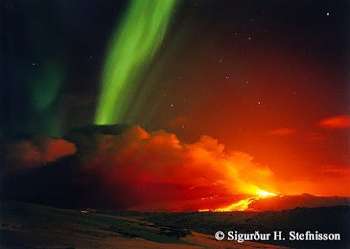 Obrázek sopka hekla a poplarni zare