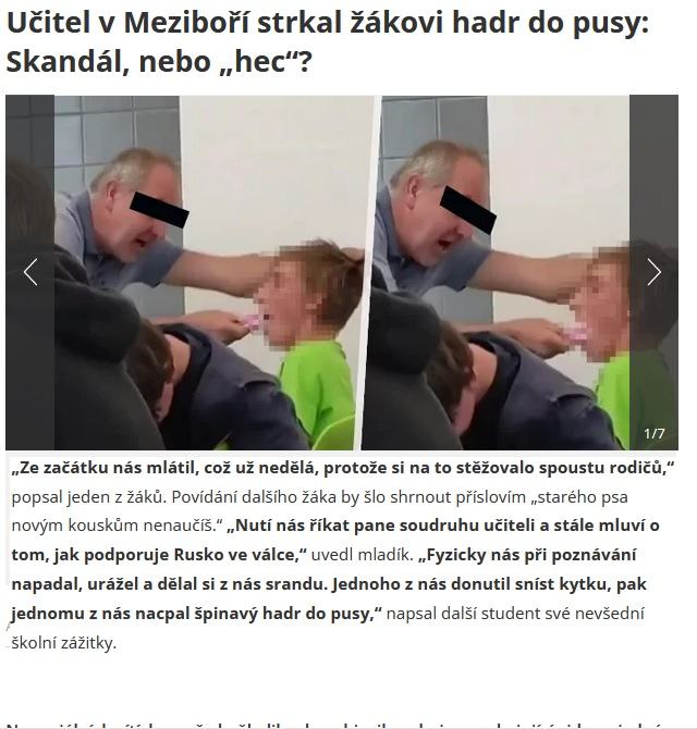 Obrázek soudruh ucitel podporovatel Putina
