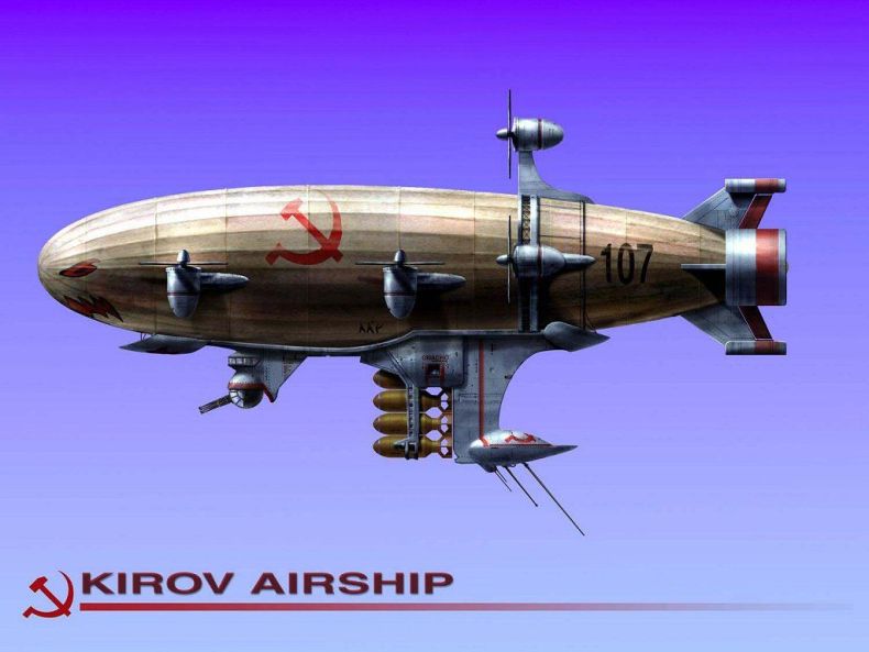 Obrázek sovetska vzducholod