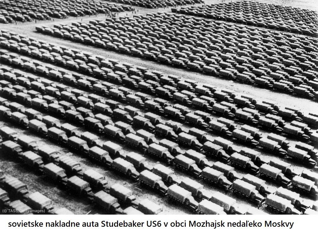 Obrázek sovietske Studebaker US6 Moskva 1942