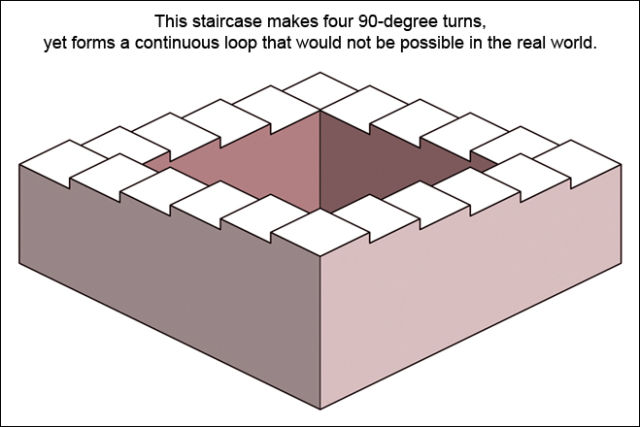 Obrázek staircase illusion