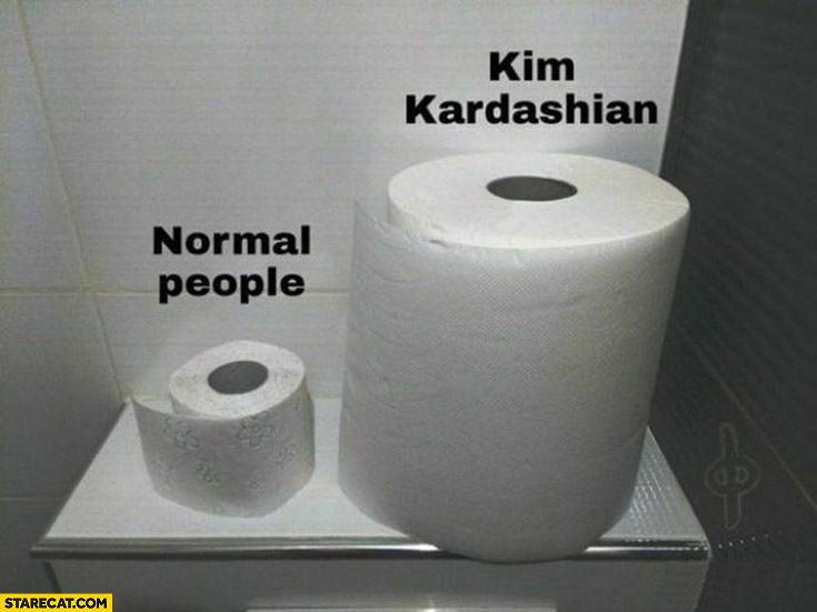 Obrázek stare toilet-paper-normal-people-vs-kim-kardashian