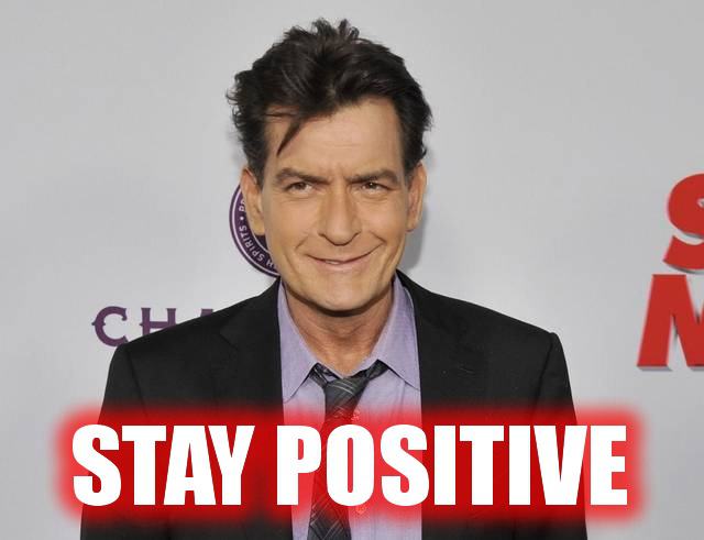 Obrázek stay positive