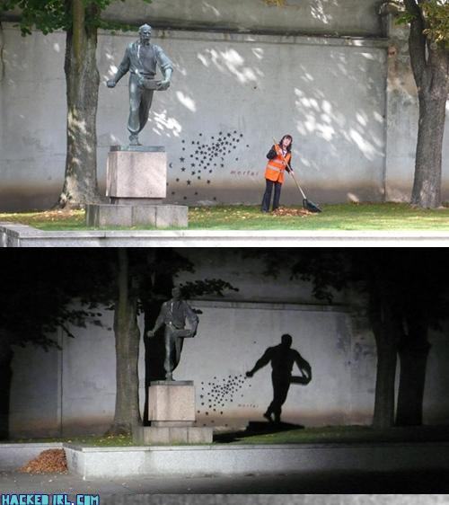 Obrázek street art - statue