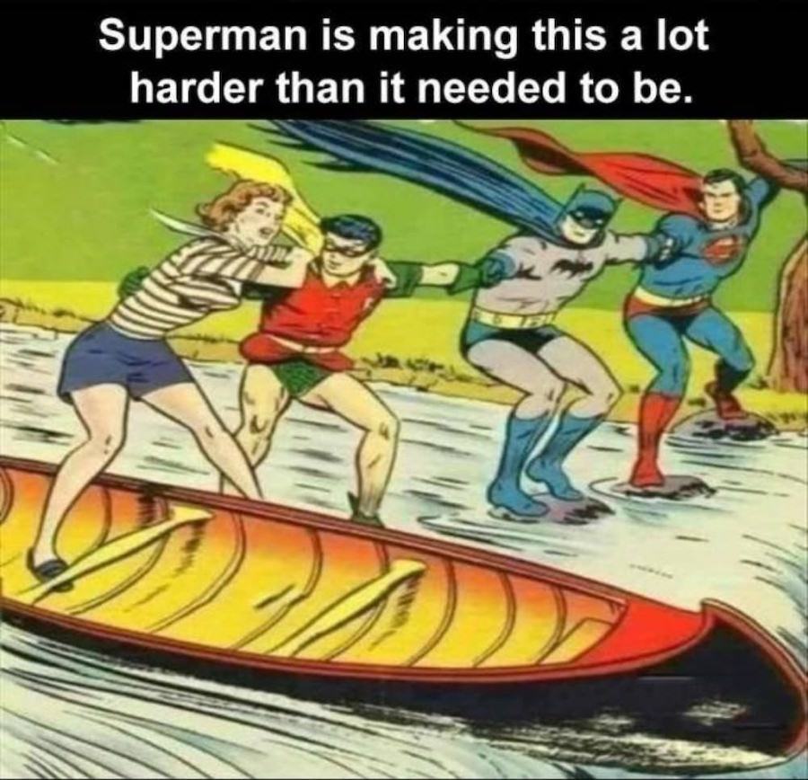 Obrázek superman dava sanci