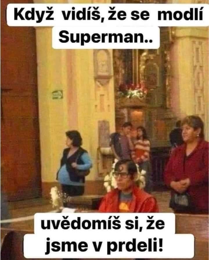 Obrázek superman v prdeli