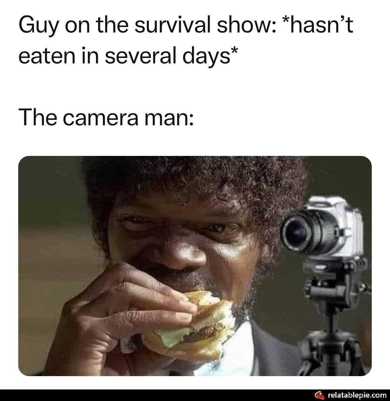 Obrázek survival reality show level meme