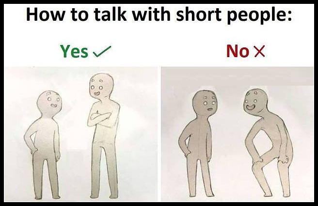 Obrázek talk with short people