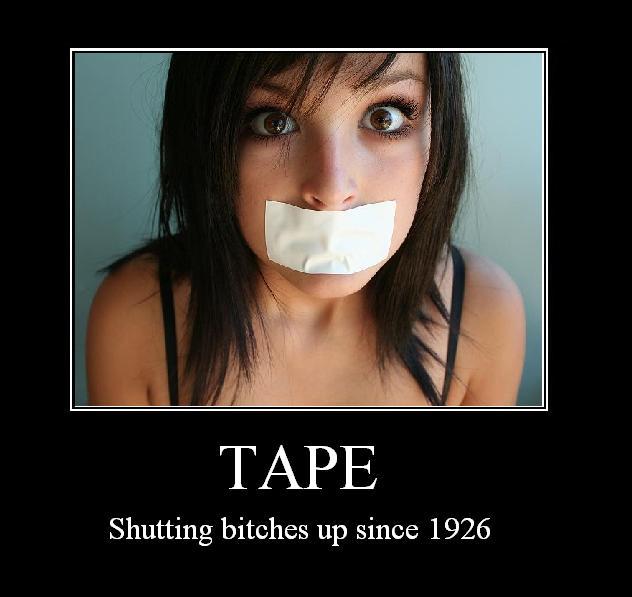 Obrázek tape-shutting-bitches-up-since-1926