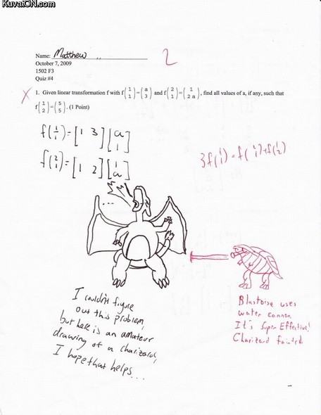 Obrázek teachers blastoise pwns your charizard
