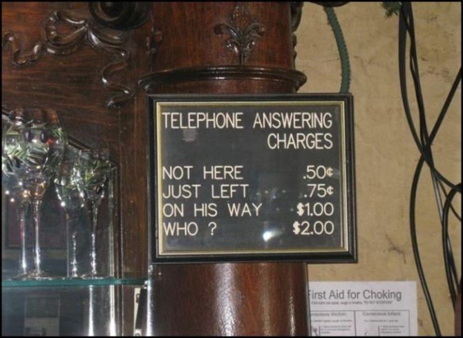 Obrázek telephone answering charges