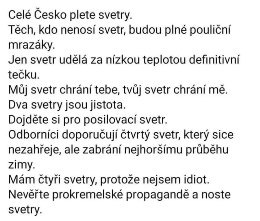 Obrázek ten svetr si nesvlikej