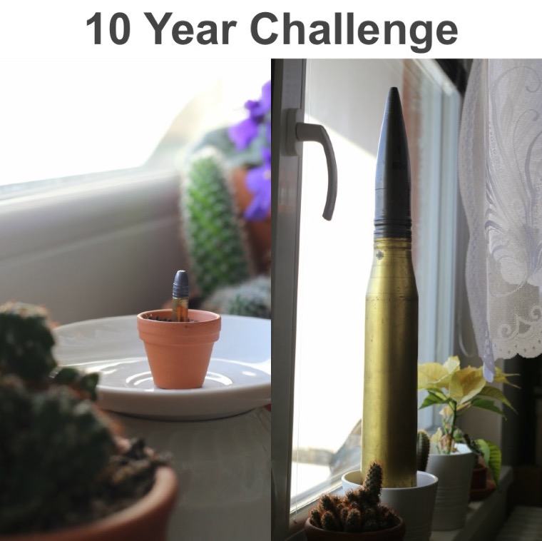 Obrázek ten year challenge strycek pompo