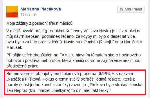 Obrázek tezky zivot feministky na VS