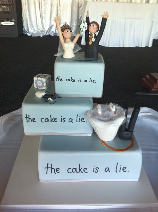 Obrázek the wedding cake is a lie