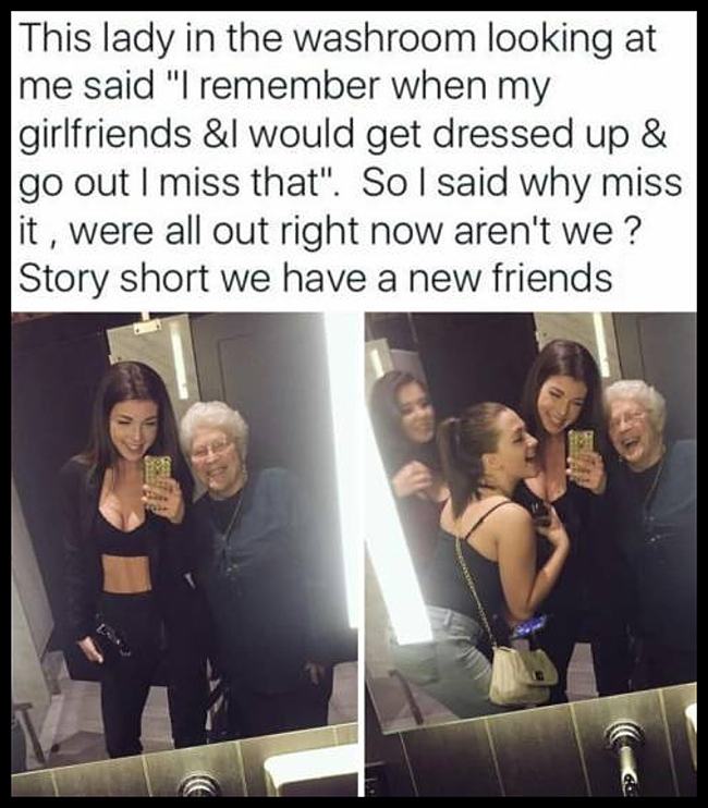 Obrázek this lady in the washroom