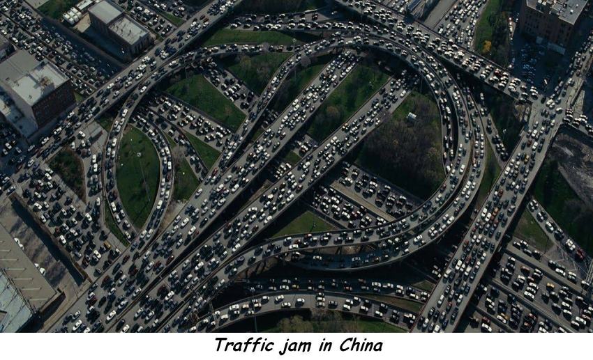 Obrázek traffic jam in china