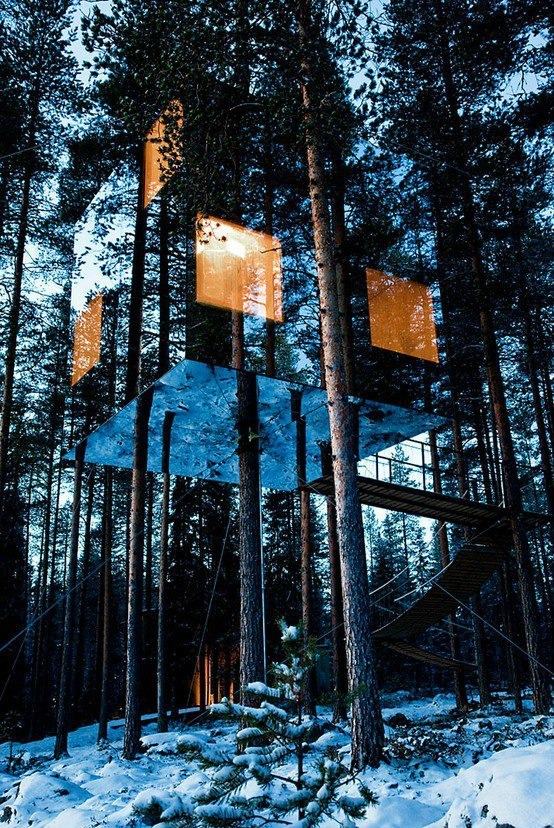 Obrázek tree hotel in sweden fake or not