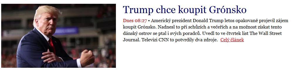 Obrázek trump kupuje gronsko