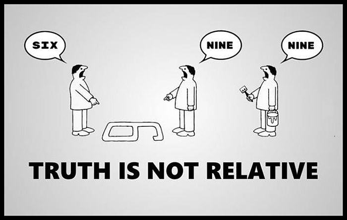 Obrázek truth is not relative